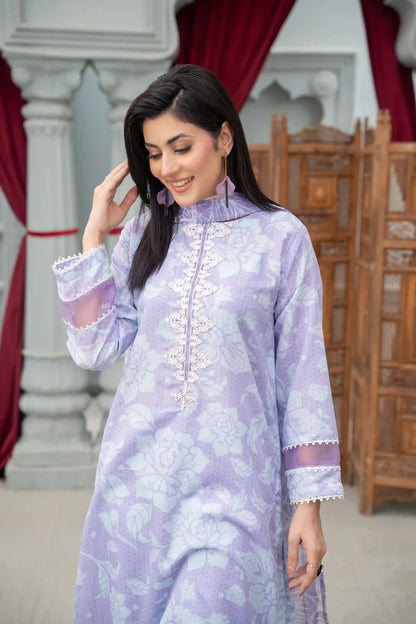 Laleh - 3PC Printed Polysilk Suit