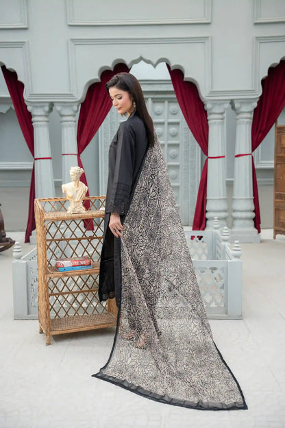 Kaneez - 3PC Solid Co Ord (Unstitched)