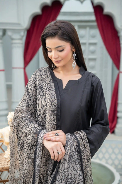 Kaneez - 3PC Solid Co Ord (Unstitched)