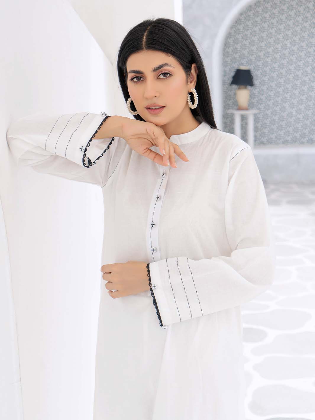 White Arabic Lawn Co-Ord
