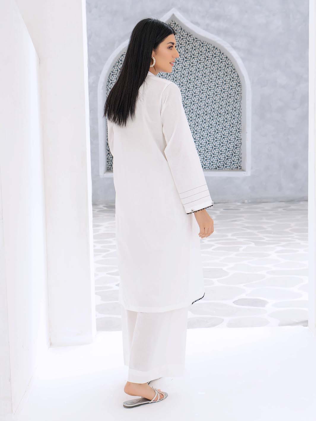 White Arabic Lawn Co-Ord