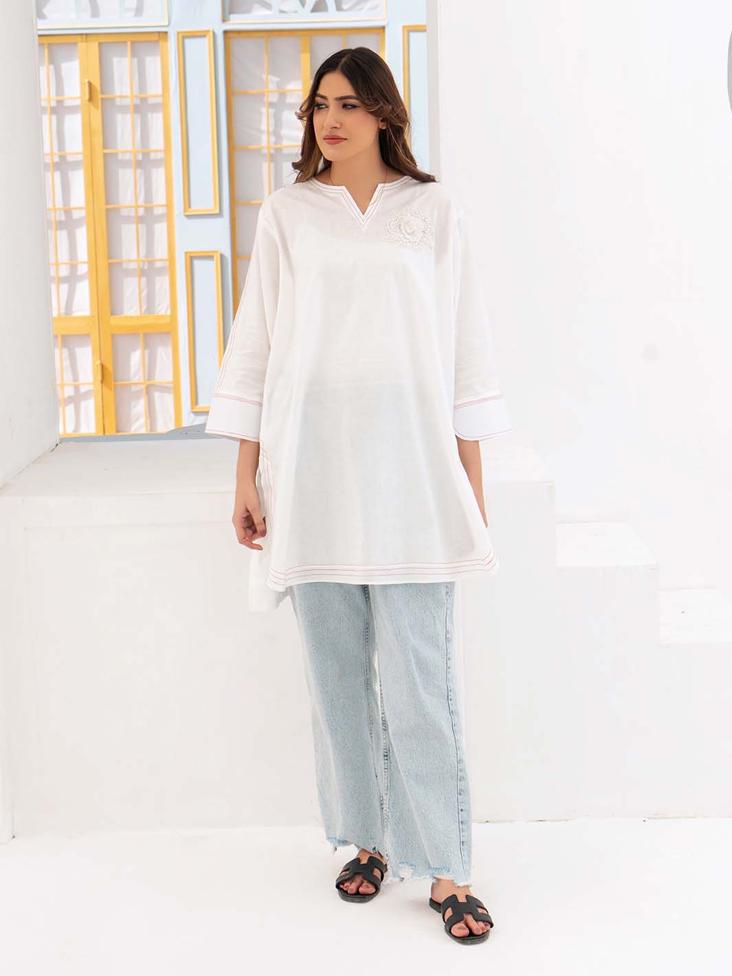 Single Arabic Lawn Shirt