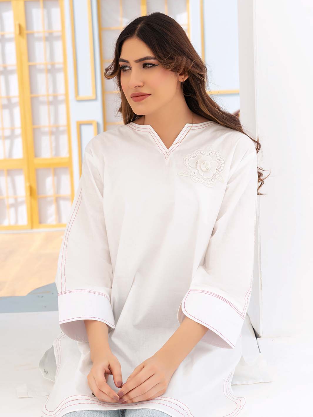 Single Arabic Lawn Shirt