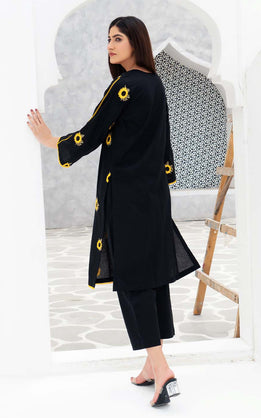 Sunflower Embroidered Lawn Suit